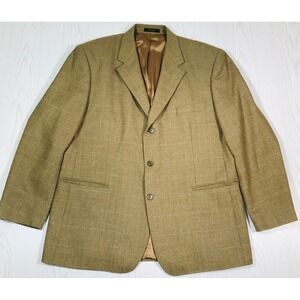 Lord West Wool Blazer Jacket Men 46R Brown Fine Lambs Wool 3 Button Lined Dad